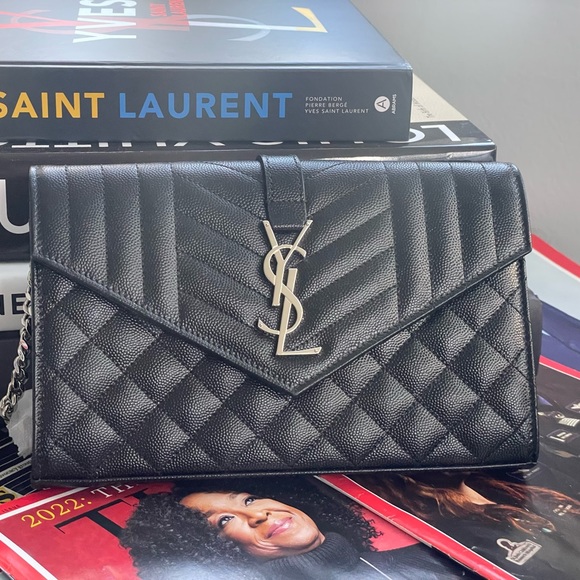 Yves Saint Laurent Handbags - SOLD🔥Authentic! New! Yves Saint Laurent Tri-Quilted Wallet on chain